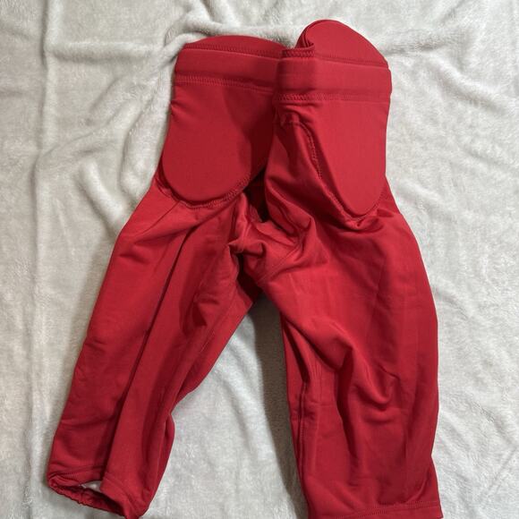Adidas NEW Integrated Pads Pants Adult Mens Large Power Red Football Nylon Blend - Picture 2 of 11